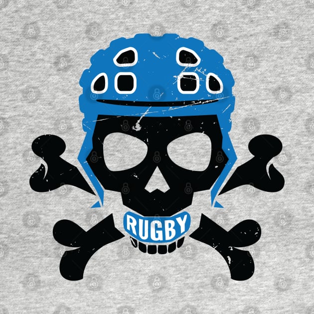 Rugby Fan Pirate Headgear Skull by atomguy